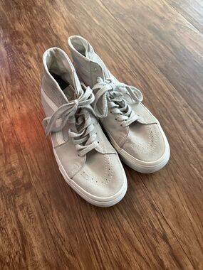 Vans high-top tapered suede platform